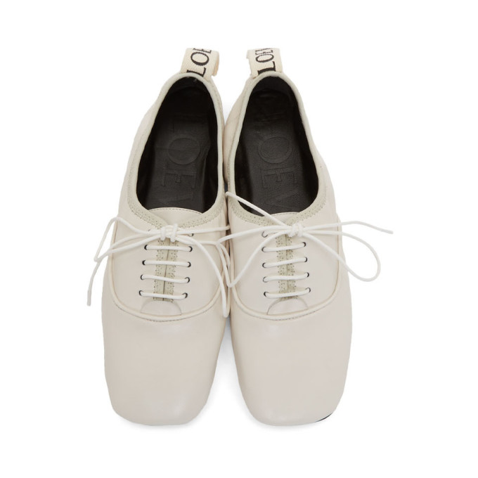 LOEWE LOEWE WHITE SOFT DERBYS