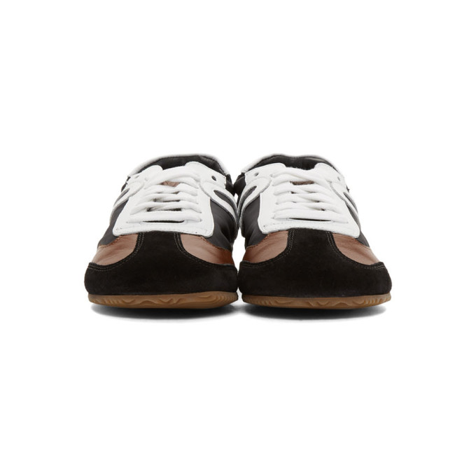 LOEWE BLACK & BROWN BALLET RUNNER SNEAKERS