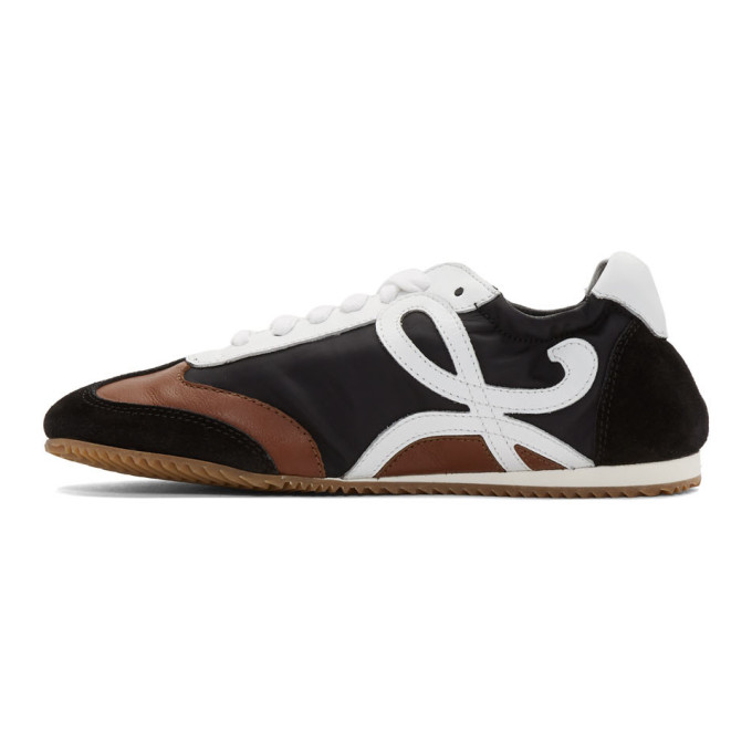 LOEWE BLACK & BROWN BALLET RUNNER SNEAKERS