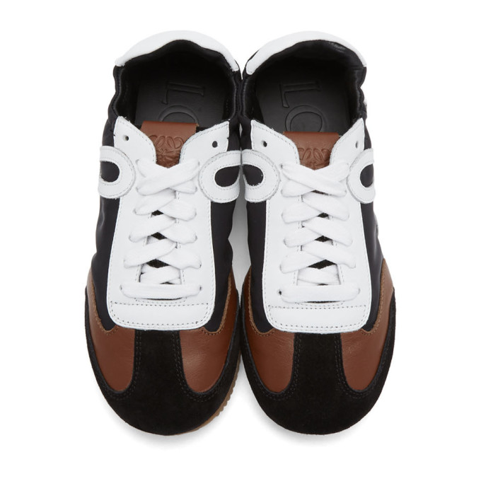 LOEWE BLACK & BROWN BALLET RUNNER SNEAKERS