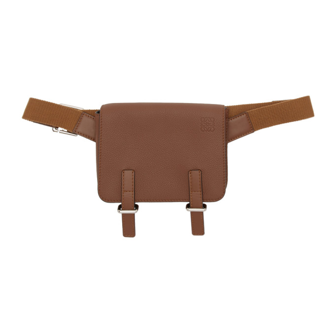 LOEWE LOEWE BROWN MILITARY BUM BAG