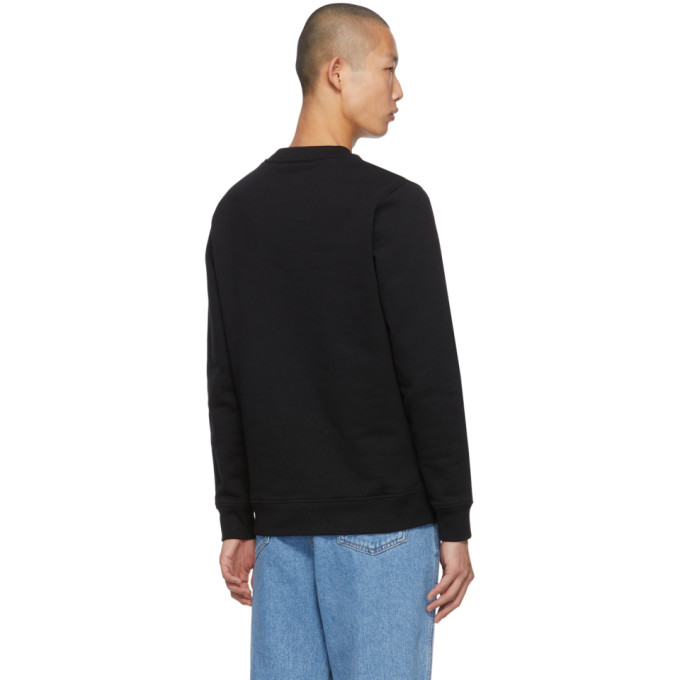 LOEWE LOEWE BLACK EMBROIDERED ANAGRAM SWEATSHIRT