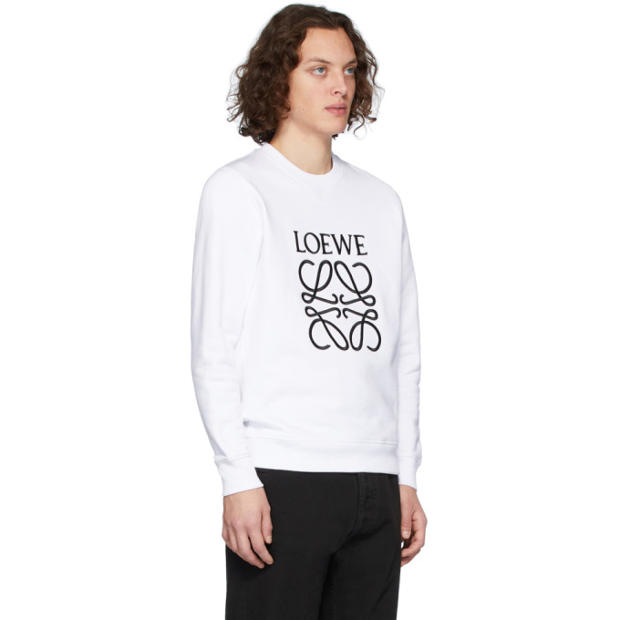 LOEWE LOEWE WHITE ANAGRAM SWEATSHIRT