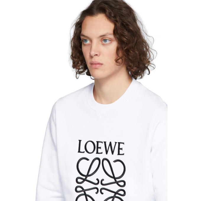 LOEWE LOEWE WHITE ANAGRAM SWEATSHIRT