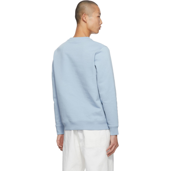 LOEWE LOEWE BLUE EMBROIDERED ANAGRAM SWEATSHIRT