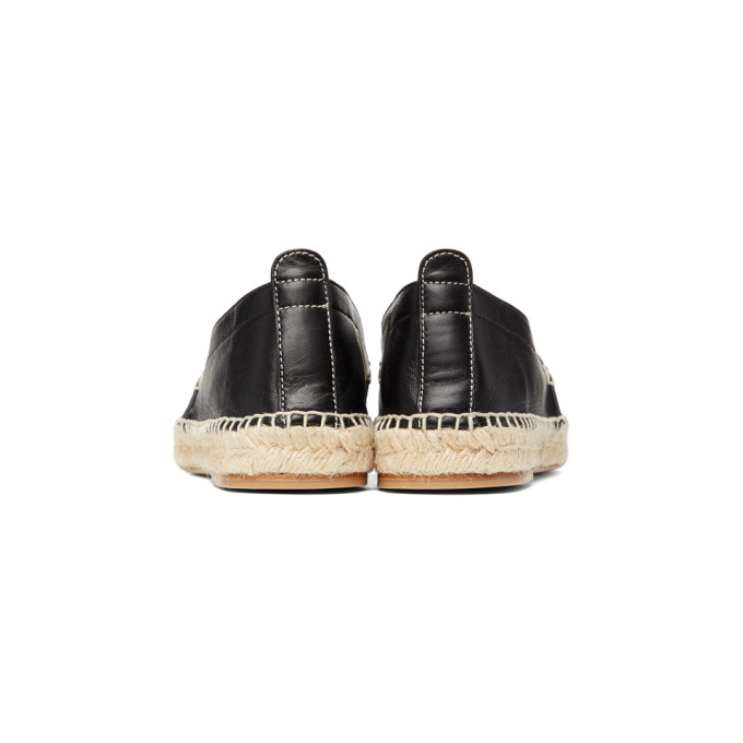 LOEWE LOEWE BLACK ANAGRAM ESPADRILLES
