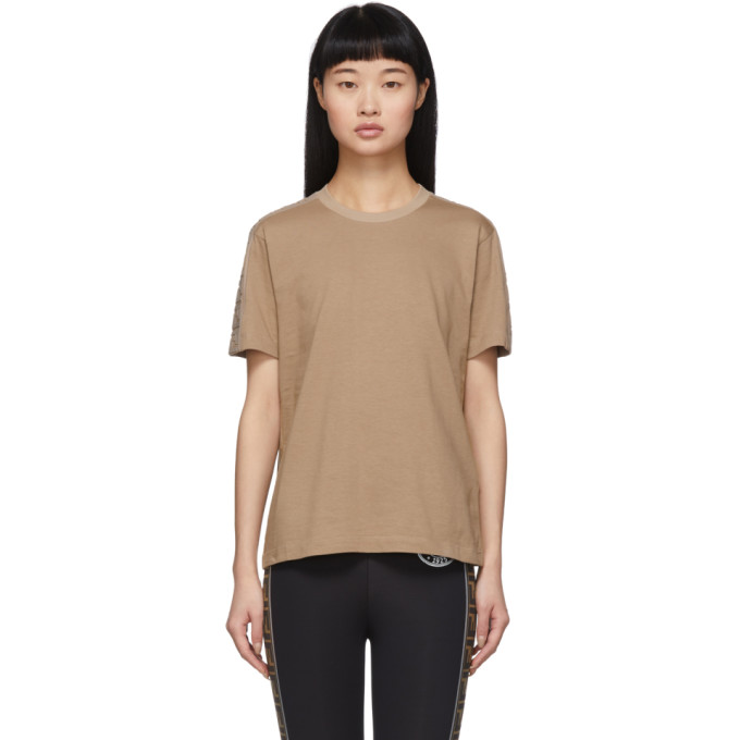 Fendi Beige Forever  T-shirt In F19ek Beige