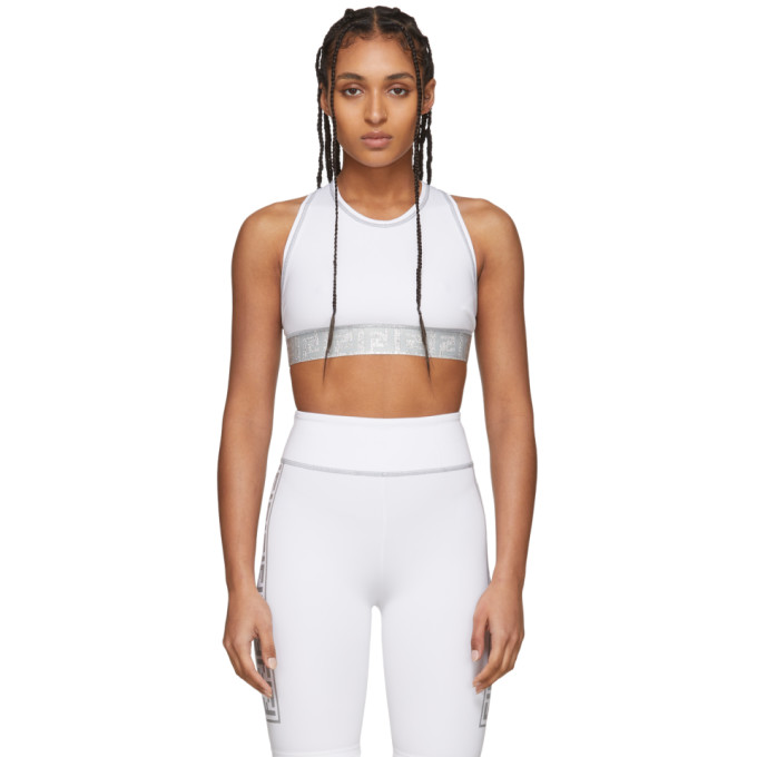 Fendi Logo Trim Sports Bra – Cettire