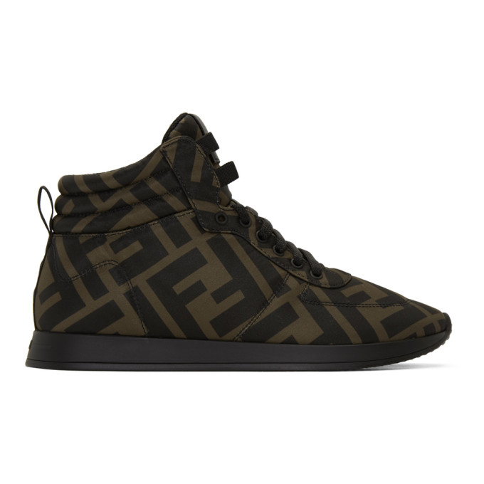 FENDI Brown & Black 'Forever Fendi' Sneakers