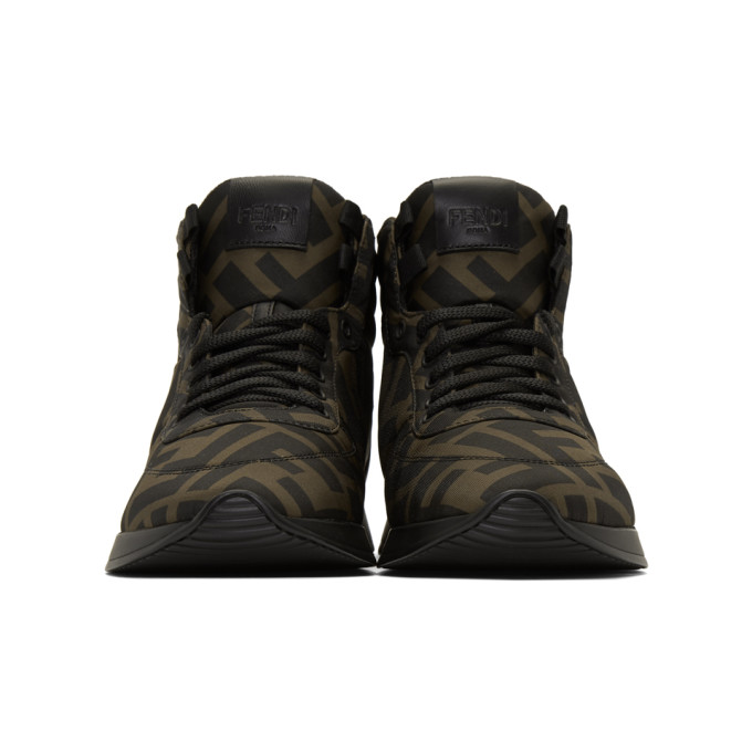FENDI Brown & Black 'Forever Fendi' Sneakers