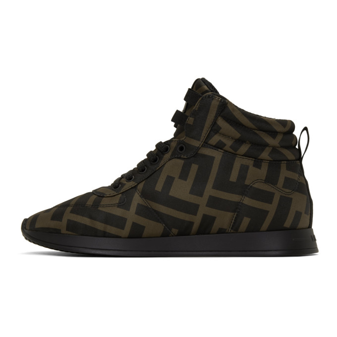 FENDI Brown & Black 'Forever Fendi' Sneakers