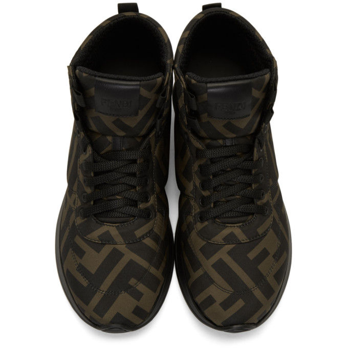 FENDI Brown & Black 'Forever Fendi' Sneakers