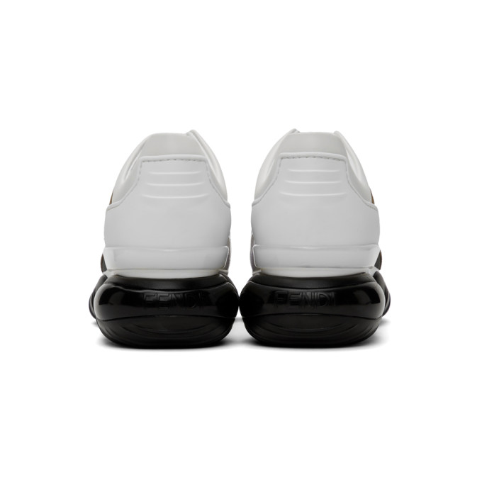 FENDI WHITE 'FOREVER FENDI' FANCY SNEAKERS