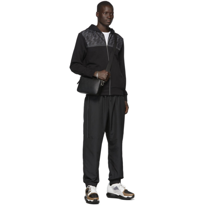 FENDI WHITE 'FOREVER FENDI' FANCY SNEAKERS