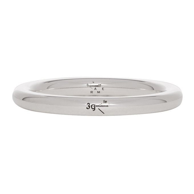 Le Gramme Silver Polished Le 3 Grammes Bangle Ring