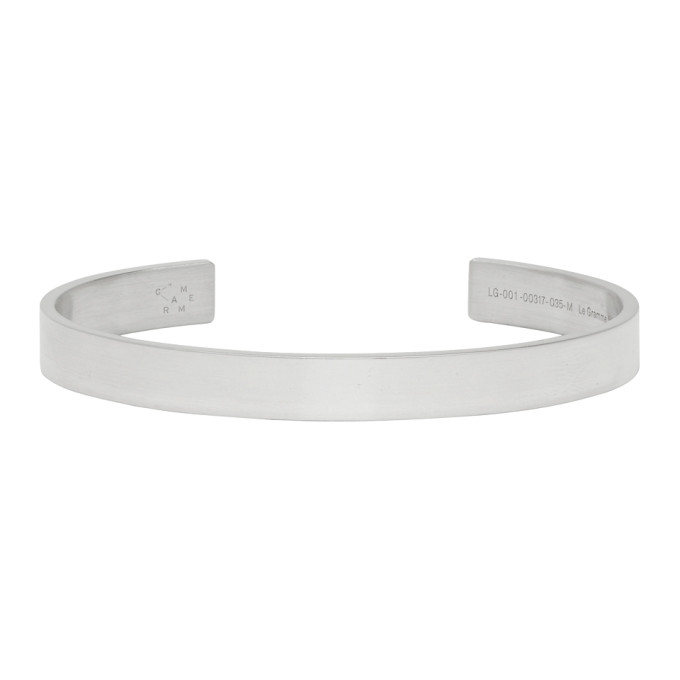 Le Gramme Silver Polished 'le 21 Grammes' Ribbon Bracelet