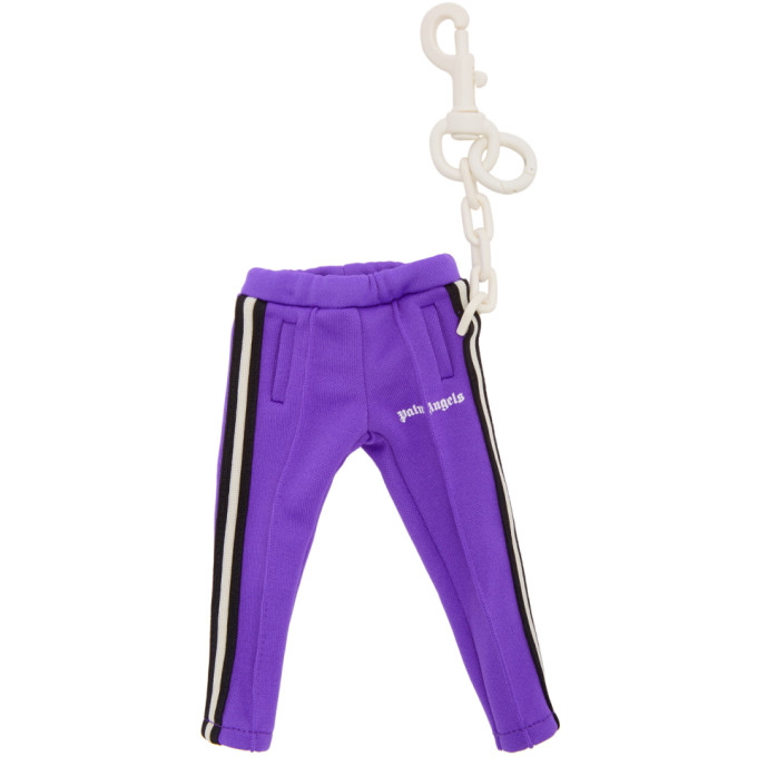 PALM ANGELS PALM ANGELS PURPLE MINI TRACK KEYCHAIN