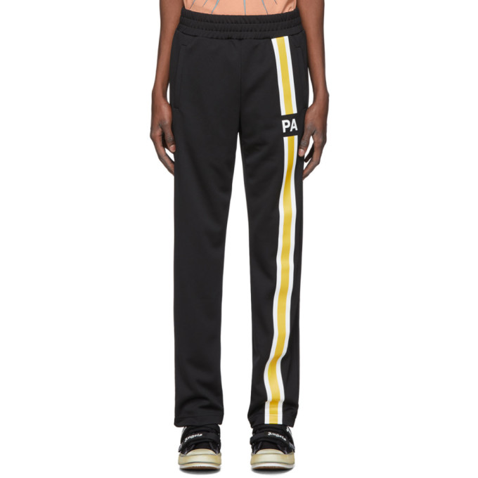 PALM ANGELS PALM ANGELS BLACK MONOGRAM LOUNGE PANTS