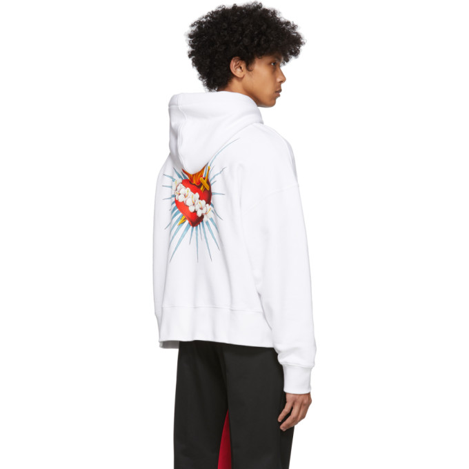 Palm Angels Sacred Heart Print Sweatshirt - Farfetch