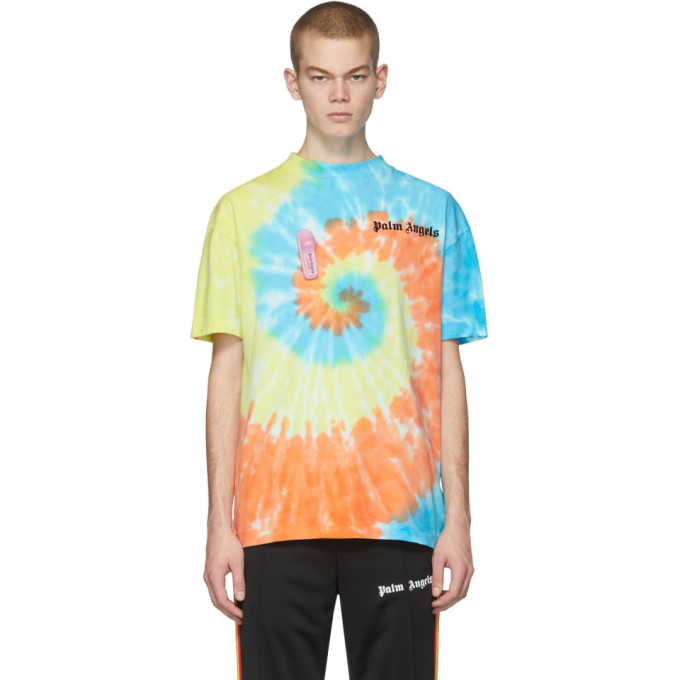 PALM ANGELS Multicolor Tie-Dye New Basic T-Shirt