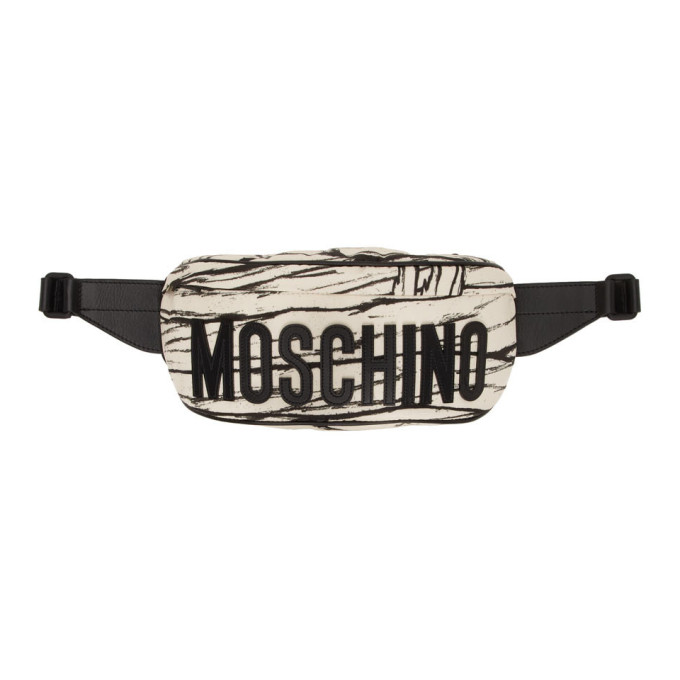 Moschino Off-white Mummy Waist Bag In A1463 Beige