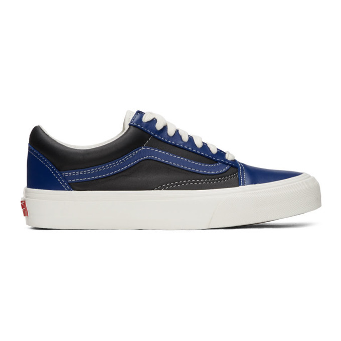 vans old skool blue and black