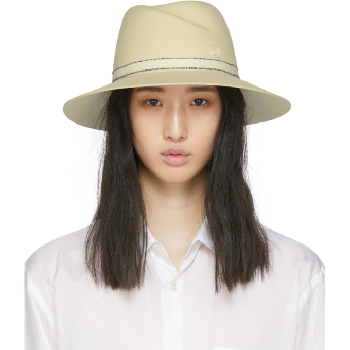 Maison Michel Off-White Felt Virginie Fedora