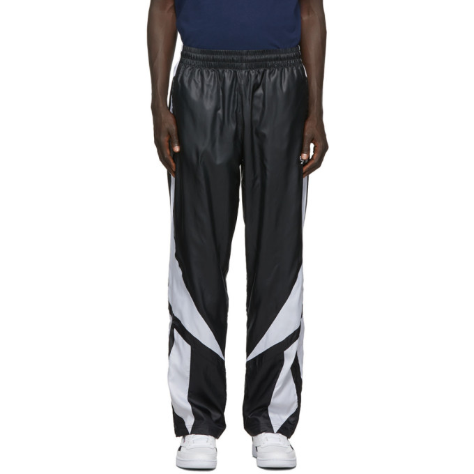 REEBOK REEBOK CLASSICS BLACK AND WHITE TWIN VECTOR TRACK PANTS