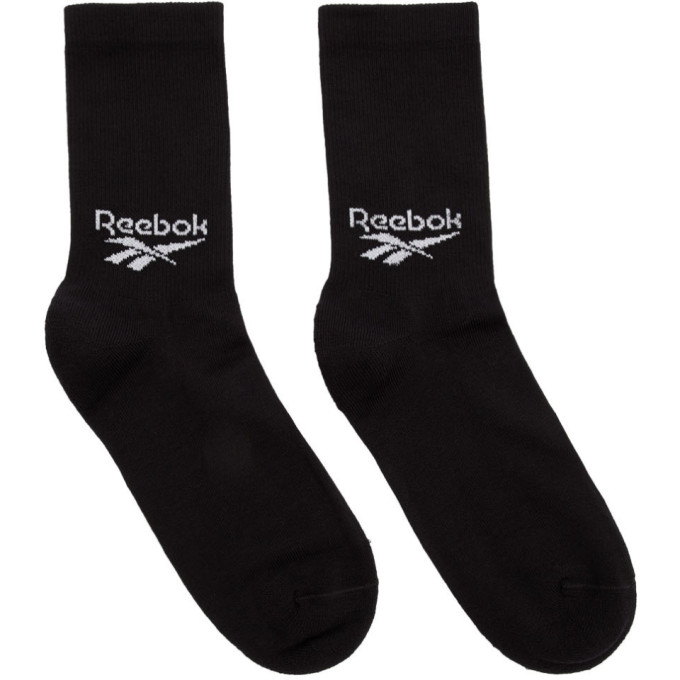 Reebok Classics Three-pack Black Crew Socks