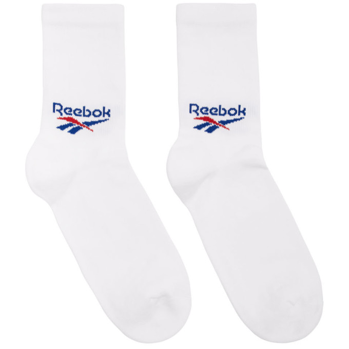 Reebok Classics Three Pack White Crew Socks