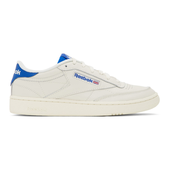 REEBOK REEBOK CLASSICS OFF-WHITE AND BLUE CLUB C 85 SNEAKERS