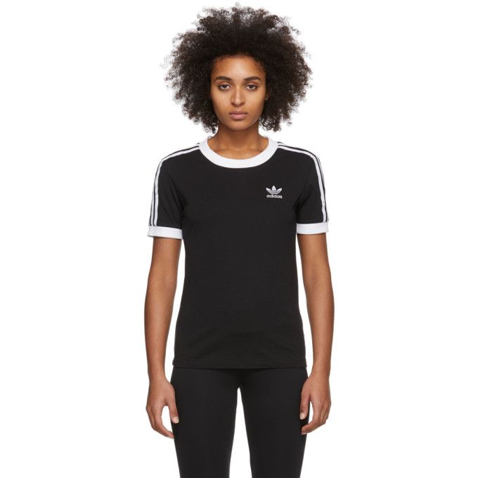 adidas Originals Black 3 Stripes T Shirt