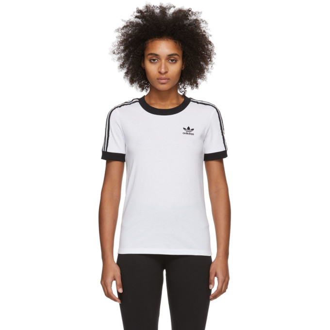 adidas Originals White 3 Stripes T Shirt