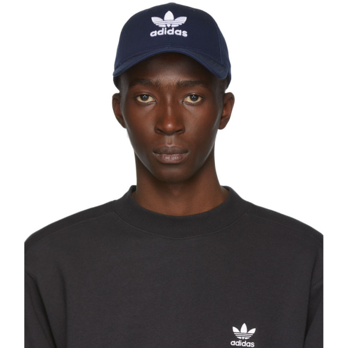 adidas Originals Navy and White Trefoil Cap