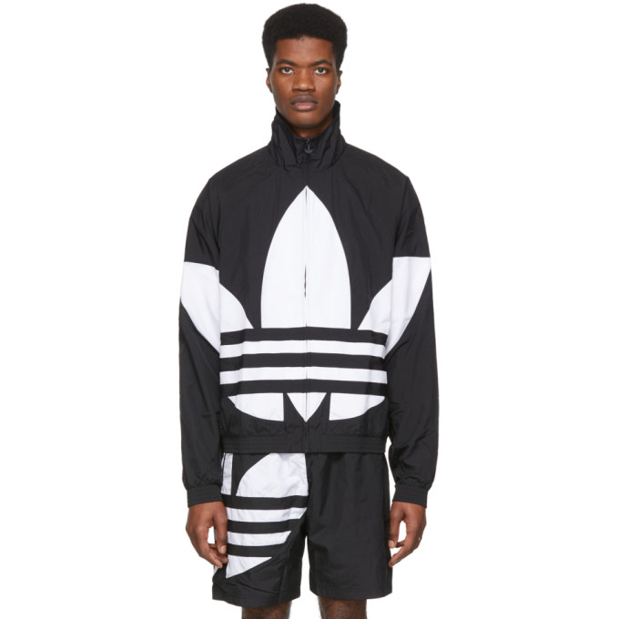 adidas originals black panelled track jacket