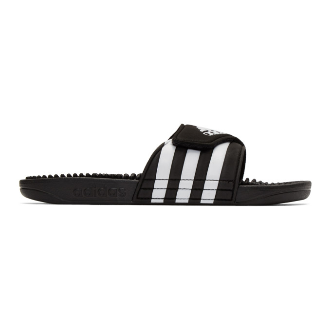 adidas Originals Black and White Adissage Sandals