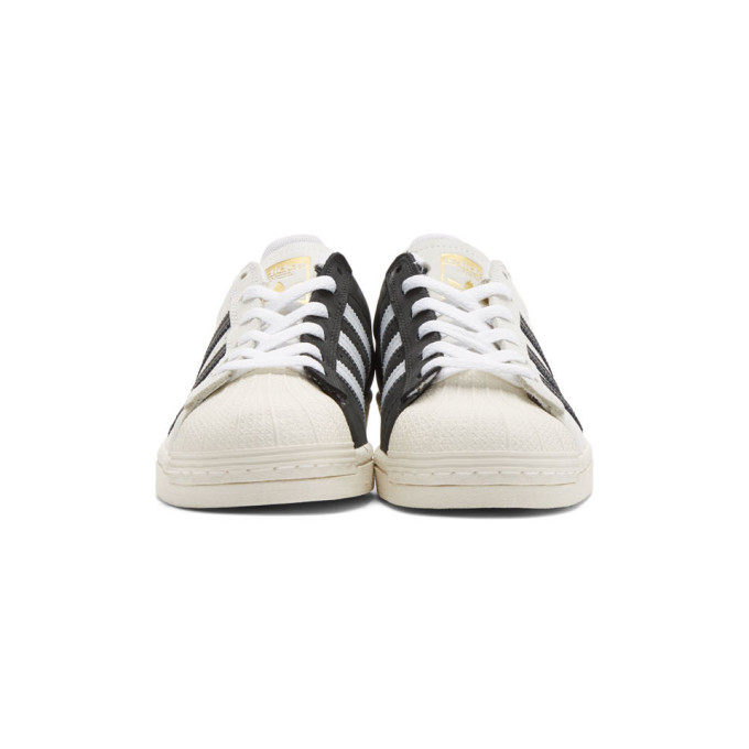 ADIDAS ORIGINALS White & Black Superstar Sneakers
