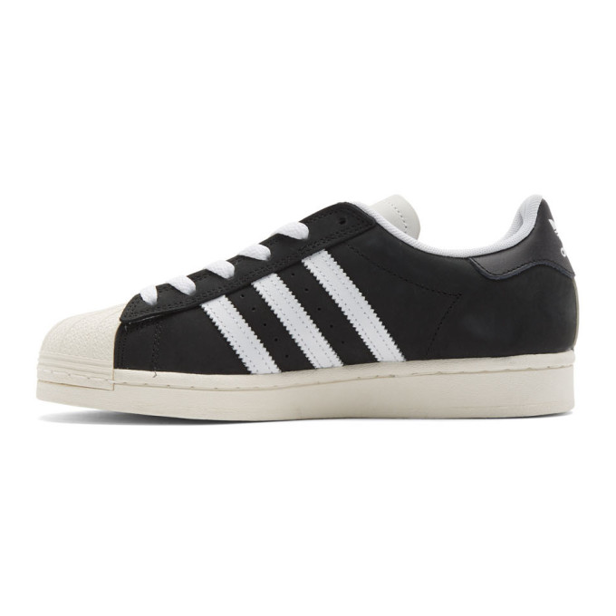 ADIDAS ORIGINALS White & Black Superstar Sneakers