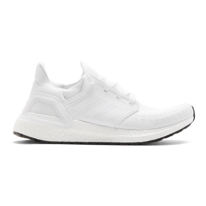 ADIDAS ORIGINALS WHITE ULTRABOOST 20 SNEAKERS