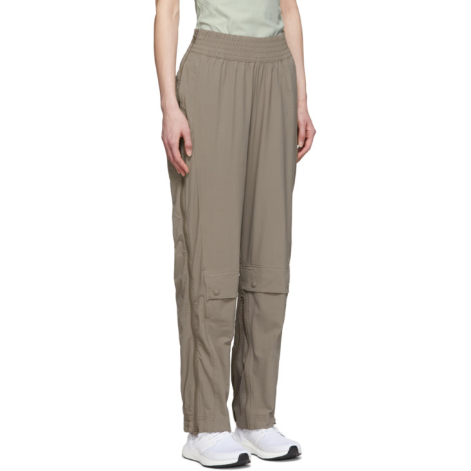 ADIDAS BY STELLA MCCARTNEY ADIDAS BY STELLA MCCARTNEY BROWN PERFORMANCE TRACK PANTS