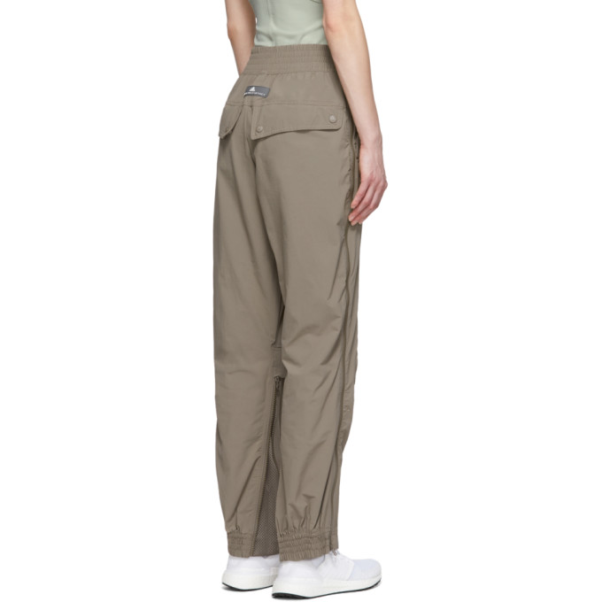 ADIDAS BY STELLA MCCARTNEY ADIDAS BY STELLA MCCARTNEY BROWN PERFORMANCE TRACK PANTS