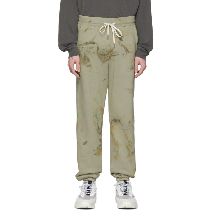 John Elliott Green Avalon Lounge Pants In Carnival Sg