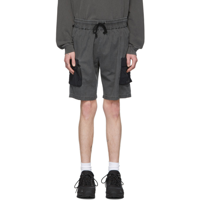 JOHN ELLIOTT Black Miramar Tactical Cargo Shorts