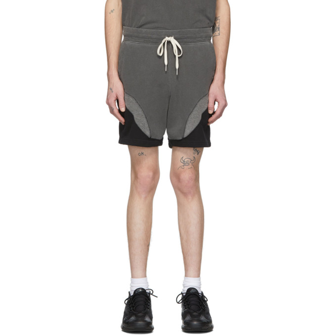 JOHN ELLIOTT JOHN ELLIOTT BLACK LOOSE STITCH SHORTS