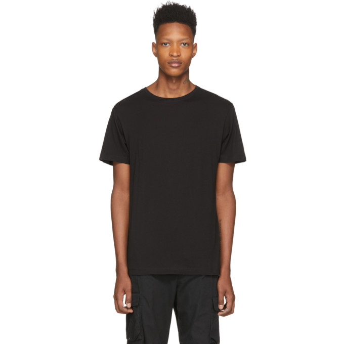 John Elliott Black Classic Crew T-shirt