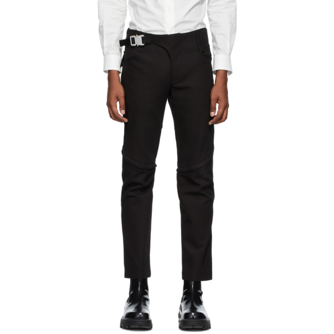 ALYX 1017 ALYX 9SM BLACK CRESCENT ZIP TROUSERS