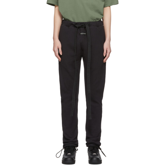 Fear Of God Black Core Lounge Pants In Vintage Black