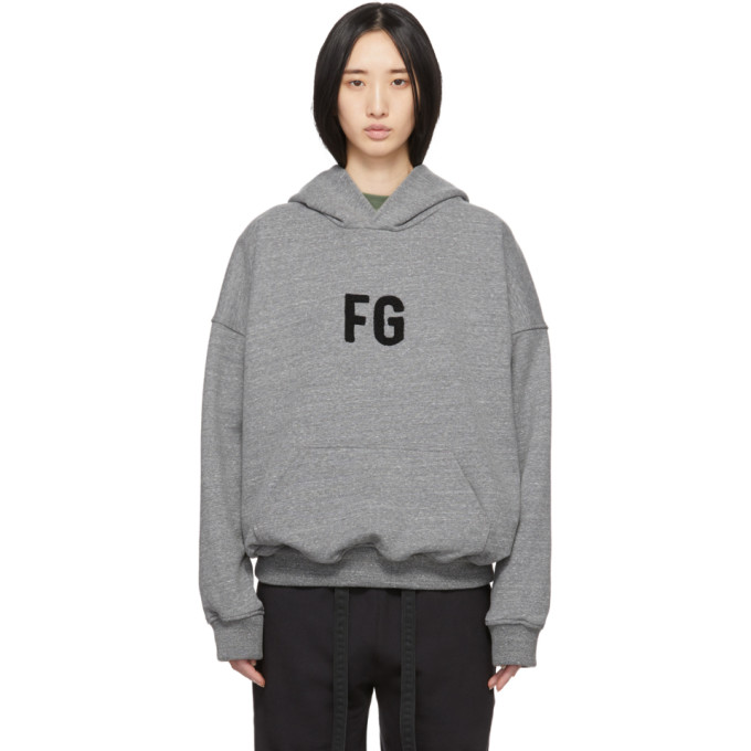 Fear Of God Grey Fg Everyday Hoodie In 035 Hthrgry