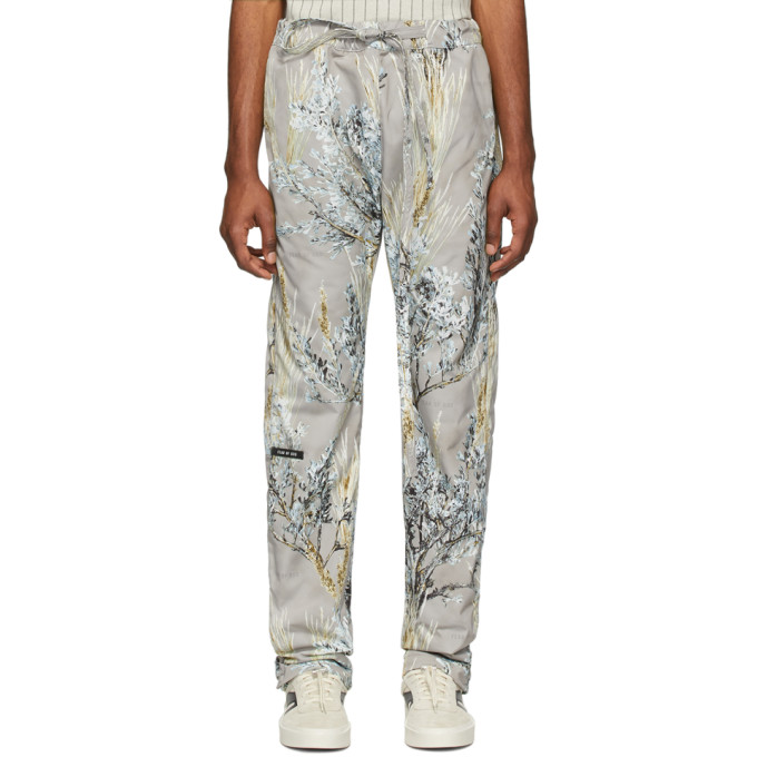 FEAR OF GOD FEAR OF GOD GREY CAMO BAGGY LOUNGE trousers