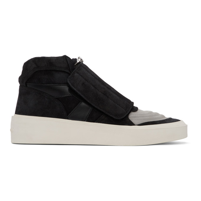 FEAR OF GOD FEAR OF GOD BLACK AND GREY SKATE MID SNEAKERS